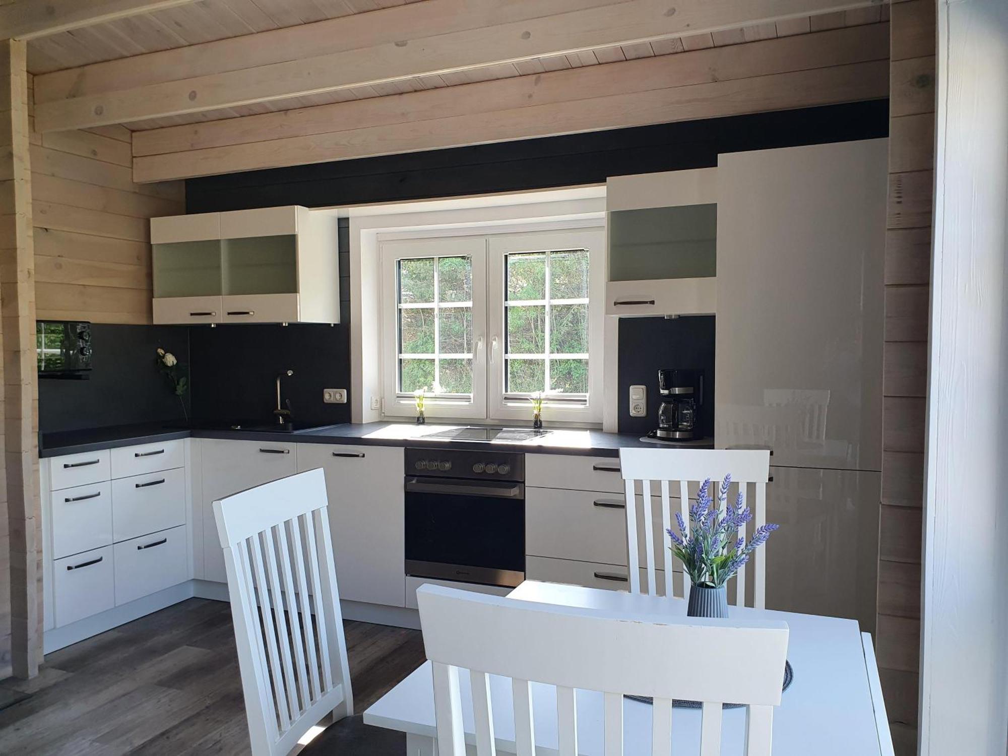 Idyllisches Blockbohlenhaus mit eigenem Garten und Sauna zum Wohlfühlen Martensrade Exterior foto